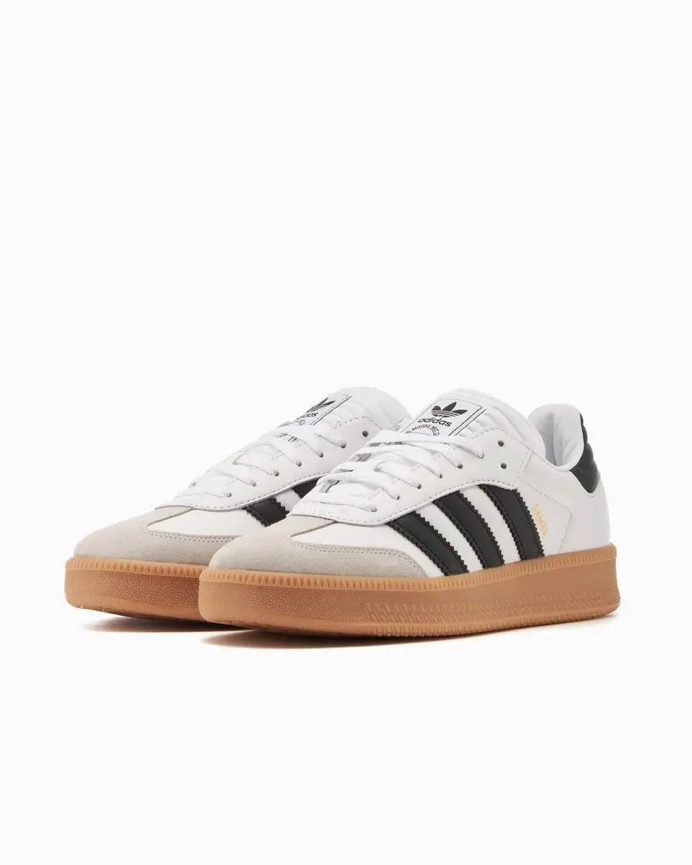 ADIDAS ORIGINALS MEN'S 9 SAMBA XLG SNEAKERS WHITE BLACK GUM IE1377 NIB